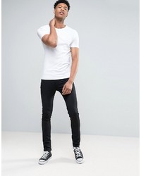 weißes T-Shirt mit einem Rundhalsausschnitt von Asos