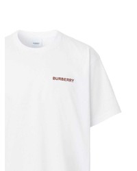 weißes T-Shirt mit einem Rundhalsausschnitt von Burberry