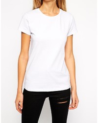 weißes T-Shirt mit einem Rundhalsausschnitt von Asos