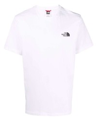 weißes T-Shirt mit einem Rundhalsausschnitt von The North Face