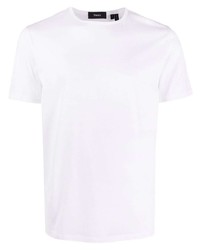 weißes T-Shirt mit einem Rundhalsausschnitt von Theory