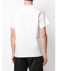 weißes T-Shirt mit einem Rundhalsausschnitt von Jil Sander