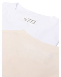 weißes T-Shirt mit einem Rundhalsausschnitt von Maison Margiela