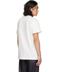 weißes T-Shirt mit einem Rundhalsausschnitt von Jil Sander