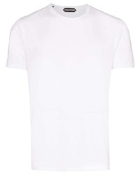 weißes T-Shirt mit einem Rundhalsausschnitt von Tom Ford