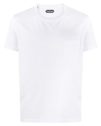 weißes T-Shirt mit einem Rundhalsausschnitt von Tom Ford