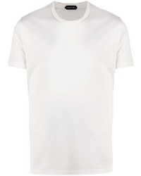 weißes T-Shirt mit einem Rundhalsausschnitt von Tom Ford