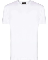 weißes T-Shirt mit einem Rundhalsausschnitt von Tom Ford