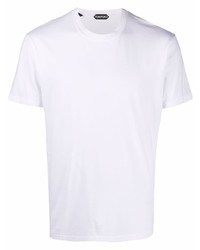 weißes T-Shirt mit einem Rundhalsausschnitt von Tom Ford