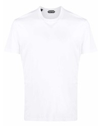 weißes T-Shirt mit einem Rundhalsausschnitt von Tom Ford