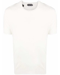 weißes T-Shirt mit einem Rundhalsausschnitt von Tom Ford