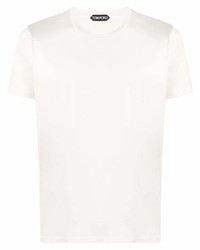 weißes T-Shirt mit einem Rundhalsausschnitt von Tom Ford