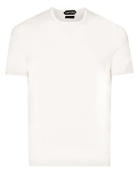 weißes T-Shirt mit einem Rundhalsausschnitt von Tom Ford