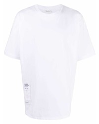 weißes T-Shirt mit einem Rundhalsausschnitt von Tom Wood