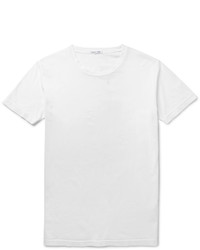 weißes T-Shirt mit einem Rundhalsausschnitt von Tomas Maier