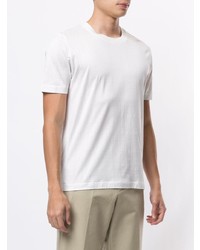 weißes T-Shirt mit einem Rundhalsausschnitt von D'urban