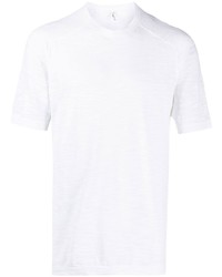 weißes T-Shirt mit einem Rundhalsausschnitt von Transit