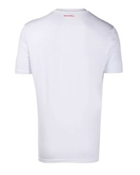 weißes T-Shirt mit einem Rundhalsausschnitt von DSQUARED2