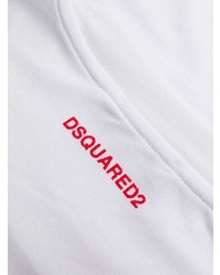 weißes T-Shirt mit einem Rundhalsausschnitt von DSQUARED2