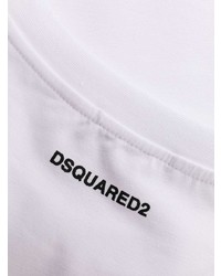 weißes T-Shirt mit einem Rundhalsausschnitt von DSQUARED2