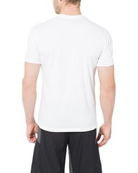 weißes T-Shirt mit einem Rundhalsausschnitt von Ultrasport