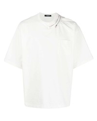 weißes T-Shirt mit einem Rundhalsausschnitt von Undercover