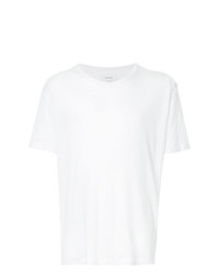 weißes T-Shirt mit einem Rundhalsausschnitt von Venroy