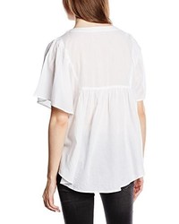 weißes T-Shirt mit einem Rundhalsausschnitt von Vero Moda