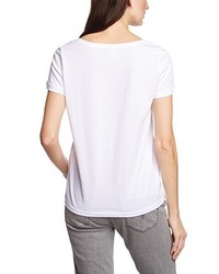 weißes T-Shirt mit einem Rundhalsausschnitt von Vero Moda