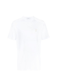 weißes T-Shirt mit einem Rundhalsausschnitt von Versace Collection