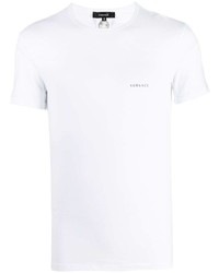 weißes T-Shirt mit einem Rundhalsausschnitt von Versace