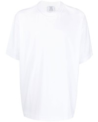 weißes T-Shirt mit einem Rundhalsausschnitt von Vetements