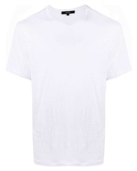 weißes T-Shirt mit einem Rundhalsausschnitt von Vince