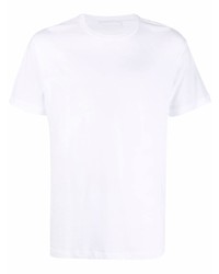 weißes T-Shirt mit einem Rundhalsausschnitt von WARDROBE.NYC