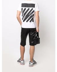 weißes T-Shirt mit einem Rundhalsausschnitt von Off-White