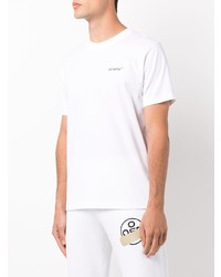 weißes T-Shirt mit einem Rundhalsausschnitt von Off-White