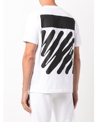 weißes T-Shirt mit einem Rundhalsausschnitt von Off-White