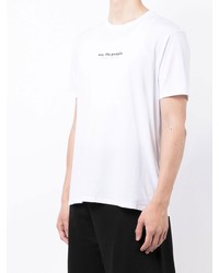 weißes T-Shirt mit einem Rundhalsausschnitt von Armani Exchange