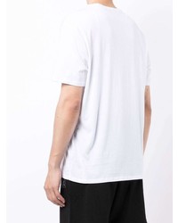 weißes T-Shirt mit einem Rundhalsausschnitt von Armani Exchange