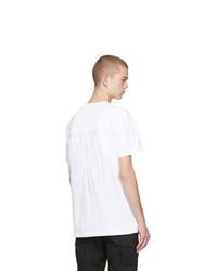 weißes T-Shirt mit einem Rundhalsausschnitt von Off-White