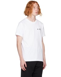 weißes T-Shirt mit einem Rundhalsausschnitt von Off-White