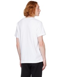 weißes T-Shirt mit einem Rundhalsausschnitt von Off-White