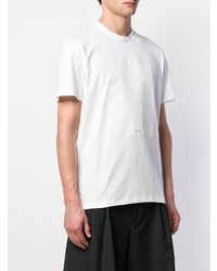 weißes T-Shirt mit einem Rundhalsausschnitt von Maison Margiela