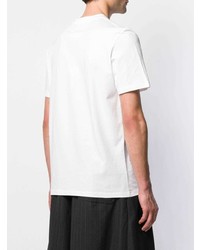 weißes T-Shirt mit einem Rundhalsausschnitt von Maison Margiela