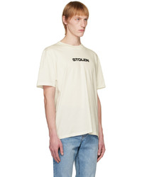 weißes T-Shirt mit einem Rundhalsausschnitt von Stolen Girlfriends Club