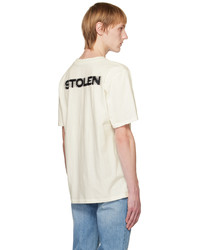 weißes T-Shirt mit einem Rundhalsausschnitt von Stolen Girlfriends Club