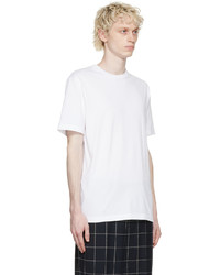 weißes T-Shirt mit einem Rundhalsausschnitt von Acne Studios