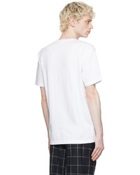 weißes T-Shirt mit einem Rundhalsausschnitt von Acne Studios