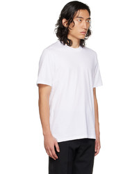 weißes T-Shirt mit einem Rundhalsausschnitt von Jil Sander