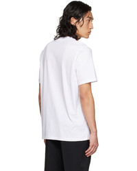 weißes T-Shirt mit einem Rundhalsausschnitt von Jil Sander